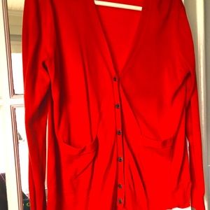 J. Crew Summer weight Cardigan Med V-neck with pockets